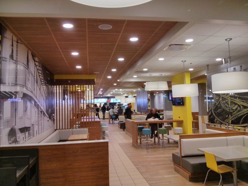 This is the fanciest, most postmodern-styled McDonald's I've ever seen.
