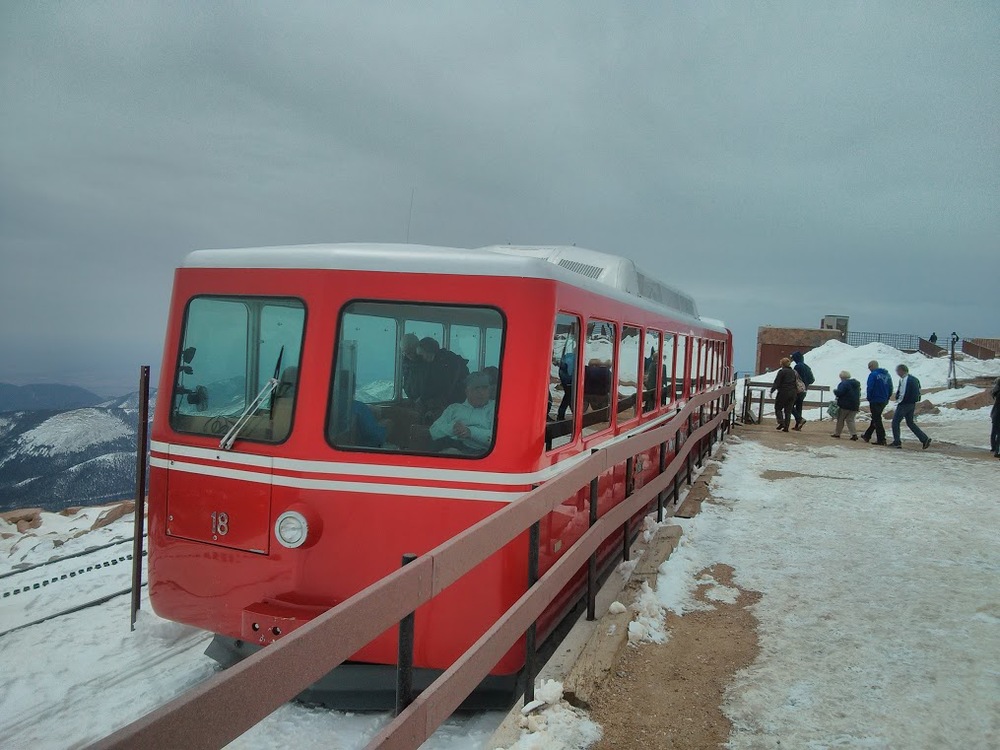We rode this train up the mountain