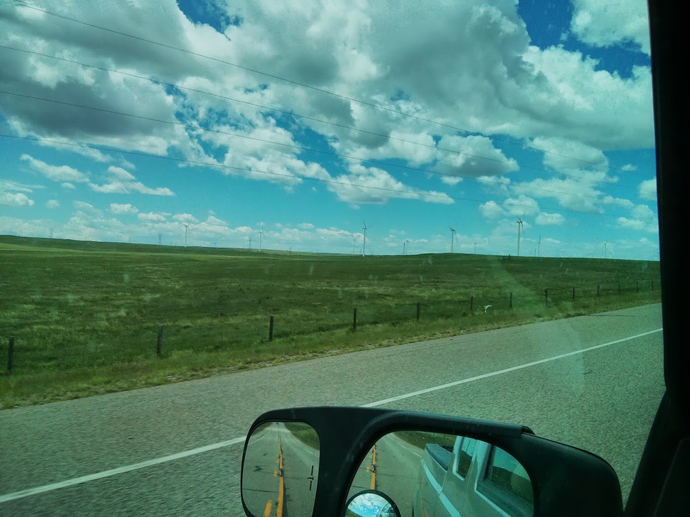 I saw plenty of windmills on my trip, and each time, I thought they added to the scenery. They're beautiful additions to the landscape.