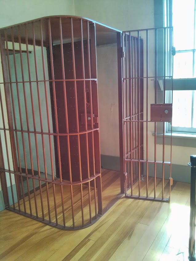 This is where the guards watched over the prisoners. Paranoid much?