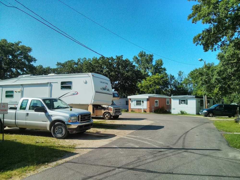 This was very much not a fun space to get myself backed into - very small for a trailer as large as mine.