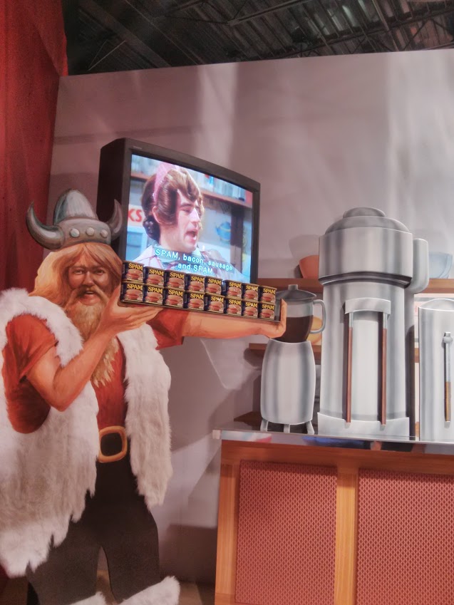 And, of course, no Spam museum is complete without the Monty Python sketch playing! :D